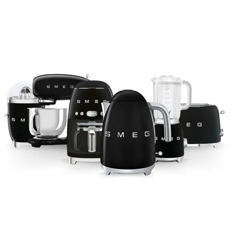 Smeg 50's Retro Style Kitchen Collection — Six Pieces — Black
