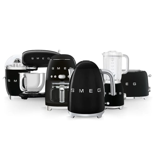 Smeg 50's Retro Style Kitchen Collection — Six Pieces — Black